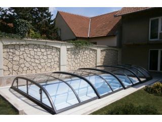 Zadaszenie basenu Dallas Clear B o wymiarach 5,2х8,6х1 m