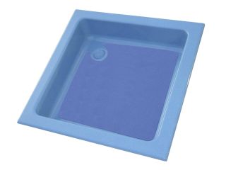 Duschwanne 90x90 cm, blau/blau