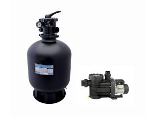 Filtrationsgerät Azur KIT 380 6m3/h auf einem Ständer mit der Bettar-Pumpe