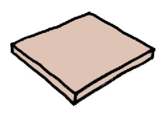 Pflaster Sahara - rosa - quadratisches Stück 500x500x35mm, 1m2