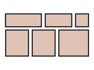 Płytki Memphis - różowe - 6 sztuk = 1 moduł (0,90 m2) x gr. 27 mm