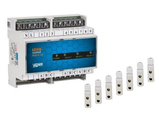 Elektroniczny monitorowania poziomu w zbiorniku akumulacyjnym + 7 sond (na szynę DIN)