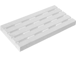 Dekoracja - kratka rusztu 500 x 250 x grubość 40 mm - powierzchnia BIAŁA SAHARA